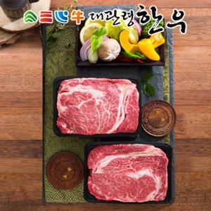 [대관령한우] 1등급이상 등심 기획세트3호(800g)/등심400gx2팩