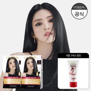 [로레알] [2개] 엑셀랑스 크림 염색약 11종 택1(+증정 헤어팩 50ml)