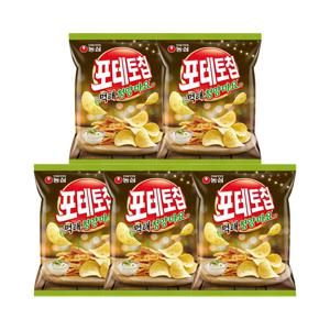 농심 포테토칩 먹태청양마요맛 50g x 5개 / 감자칩 스낵 간식