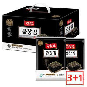 [3+1] 광천김 무조미 곱창김 전장김 10봉 선물세트/구운김
