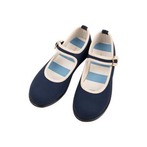 [빈]네이비 코튼 플랫구두(BX14AF04NV)