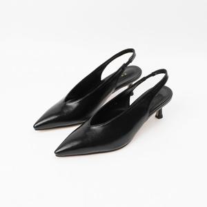 [신난다슈]여성 구두 슬링백 힐 5cm 여자 스틸레토 펌프스 힐 밴딩 미들힐 NF259003 블랙