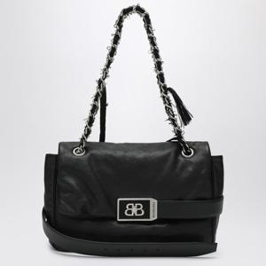 발렌시아가 미디엄 블랙 가죽 숄더 백 8117812ABIV 1060
