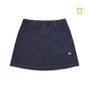 내셔널지오그래픽키즈  (K251GSK210) 진청 어드벤처 스커트 청치마