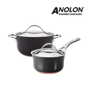 아놀론 누벨르 쿠퍼 룩스 오닉스 냄비 2P 세트(편수16+양수20)