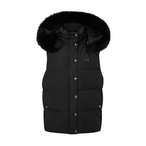 헤지스 골프 여성 24FW 가격인하품절임박블랙 여성 탈착후드 퍼 다운 베스트 HWJU4D754BK