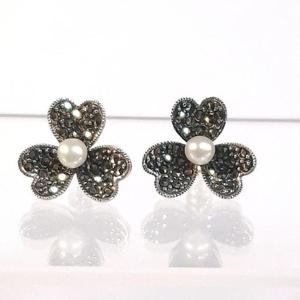 [블루케이] 실버925 담수진주 원석귀걸이250301-17