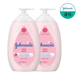 [존슨즈] 베이비 로션 핑크 500ml x2