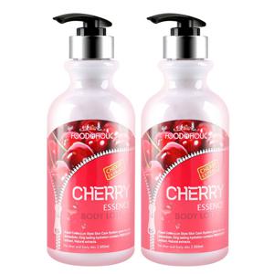 (2개)푸드어홀릭 체리 에센스 바디로션 500ml