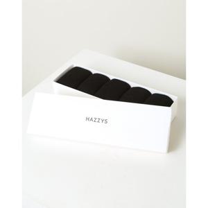 [헤지스] HJSS5F510BK_남성 블랙 단색 면혼방 장목양말5종세트