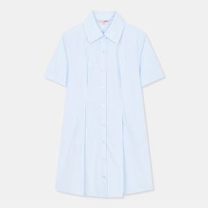 [스파오](QR) 반팔 요크 핀턱 셔츠 원피스 (SPOWC37G93-T)