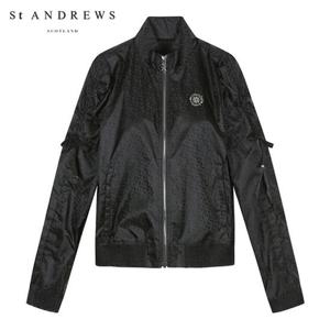 [세인트앤드류스] 여성 셔링 로고 바람막이 821A3JP254_BK