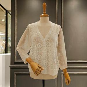 [아니베에프]  A445CD510_8부소매 시스루 가디건