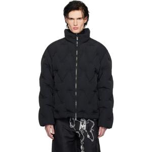 25 FW 버버리 남성 블랙 EKD 프레스톤 패딩 다운 재킷 251376M178000
