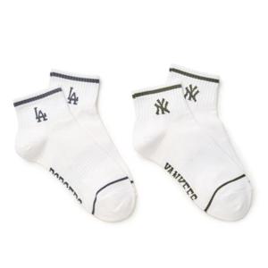 MLB (3ASOS034N-00KAL) 베이직 발목양말 2족세트