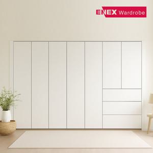 유니온 푸시풀 3단 서랍 무몰딩 붙박이장 실속형 10자 300cm