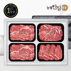 [농협안심한우] 1++등급 한우 선물세트 구이5호 1.6kg