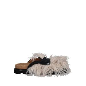 칼리지 뮬 슬리퍼 CWS42301 010A ECOFUR WHITE ANT BLACK