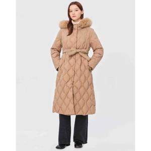 질스튜어트 뉴욕 여성 24FW 스테디셀러 베이지 단색 패딩점퍼 WJJU4D040I2