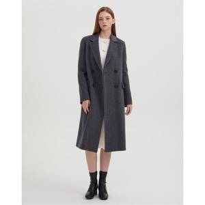 질스튜어트 뉴욕 여성 24FW 차콜그레이 포켓 울캐시미어혼방 코트 WJCO4D770CG