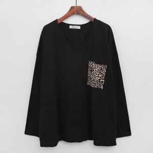 나야홍 / 아이우먼 레오포켓딥브이루즈티 NOP813M509 빅사이즈