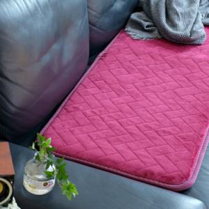 두두마켓 3인용 쇼파전기매트 극세사 자주색 50cmx 130cm