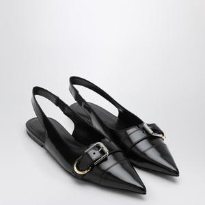 지방시 포인티드 디자인 블랙 브러시드 가죽 슬링백 BE500SE28Z