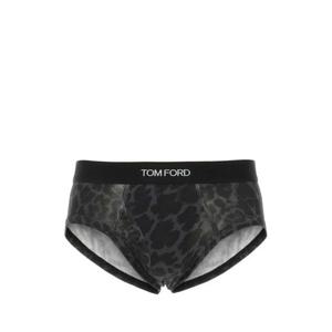 톰포드 남성 그레이 Stretch 코튼 프린티드 삼각팬티 T4LC11230 029