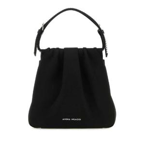 아미나무아디   가방 SS24 VITTORIA SATBLAWHICRYSIL 4278358 Black
