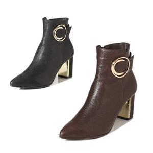 [엘칸토(여성화)]여성 포인트 토 앵클부츠 LCWA08U94C-00