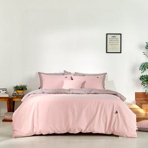 [닥스침구]고밀도 바버 핑크[9온스] 퀸세트[퀼트이불+패드+베개커버]