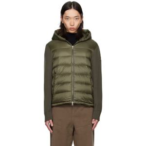 몽클레어 패딩 카키 패딩 울 집업 다운 후디 252111M178006