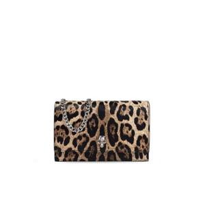 Alexander McQueen 레오파드 프린트 스몰 스컬 클러치 백 6130881AATM 8490 TP934730616