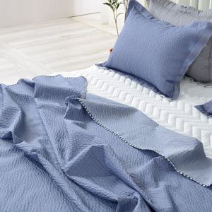 카이 멜로 시어서커 여름이불 홑이불+베개커버 침구 세트 슈퍼싱글 SS