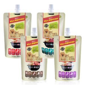 헬시브로스 프리미엄 육수 180ml 10개입 강아지 보양식