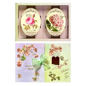 [티뮤지움][티뮤지움] Tea for Two 꽃차 세트 (야생장미&수국/2캔)