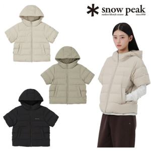 스노우피크 랜드에어 여성 반팔 후드 경량 다운 자켓 (S25WWG-DJ01)