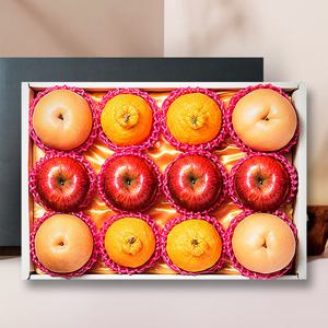 [퀵배송.서울전지역][나무의선물]정성가득 사과.배.한라봉 혼합선물세트 5.0kg(사과4과,신고배4과,한라봉4과)