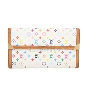 [중고명품] 루이비통 멀티 화이트 장지갑 무라카미 지갑 M92659