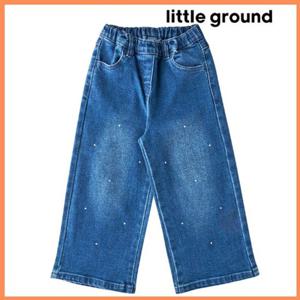 [리틀그라운드8] 룰라비(75A12-410-02)와이드데님팬츠 아동여아바지 간절기 코디 긴바지 데일리 선물