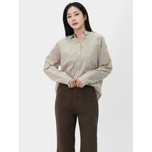 [엘케이트] 여자 체크 셔츠 남방 긴팔 데일리 가을 셔츠 LCHT081