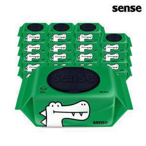 슈퍼대디 센스 물티슈 악어 캡형 100매 20팩