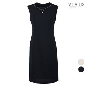 [비비드시크릿가너]VIVID 네크리스 민소매 나시 원피스