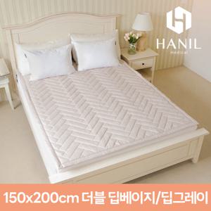 [워셔블 카본] 한일의료기 프리미엄 실담 전자파없는 EMF 탄소 매트 원적외선 온열 항균 안전한 전기 장판 국내생산 (더블 딥시리즈)
