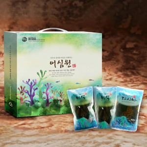 [어부마음] 청정미역 선물세트 1호 (건미역70g,건미역70g,건다시마70g)
