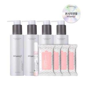 [선물세트] 질경이 비건 여성청결제 모닝젤 150ml x4개+페미닌 티슈 x4개+페미닌 미스트 9ml