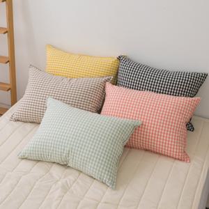 [샤이닝홈]더블리 지젤체크 순면 베개커버 50x70