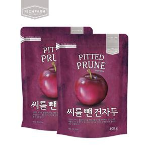 [리치팜너트]씨를뺀건자두400g 2팩