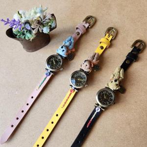 핸드메이드 베어니모  소가죽 여자 여성  손목 시계