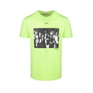 오프화이트 오버 반팔티셔츠 형광 남성 OMAA038R201850156210